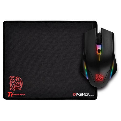 Игровой комплект мышь + коврик Thermaltake TALON ELITE RGB GAMING GEAR COMBO (MO-TER-WDOTBK-01)