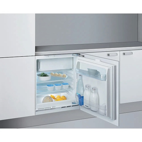 Холодильник встраиваемый Whirlpool ARG 590 (Объем - 126 л / Высота - 81,5 см / Морозилка - 18 л / Жесткое крепление фасадов / А / капельная система)