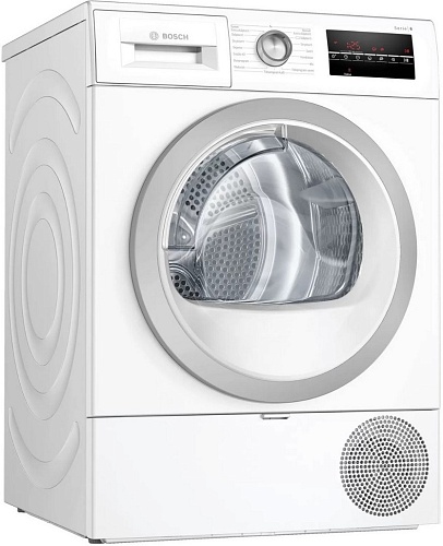 Сушильная машина с тепловым насосом Bosch WTR86T9SSN (Serie6 / 61,3см / 9 кг / TouchControl / AutoDry / AntiVibration Design / А++)-0