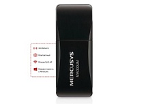 Беспроводной USB адаптер Mercusys MW300UM мини USB-адаптер, скорость до 300 Мбит/с