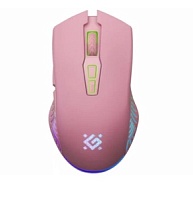 Беспроводная мышь Defender PANDORA GM-502 USB 3200 dpi, розовый (52501)