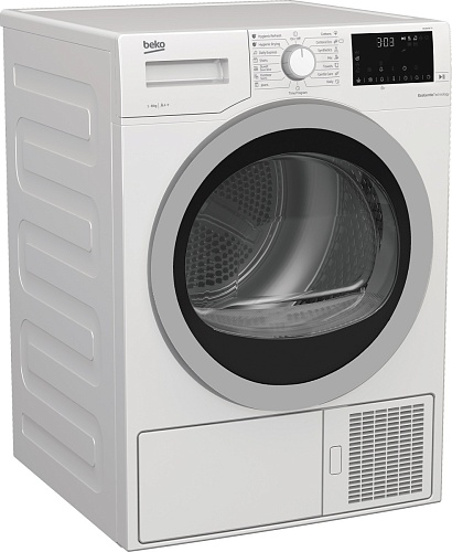 Сушильная машина с тепловым насосом Beko DS 8439 TX (52,3см / 8кг / FlexySense® / Hygienic Drying / А++)