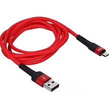 Кабель TFN ENVY micro-USB - USB, нейлон, 1.2 метра, красный (TFN-C-ENV-MIC1MRD)