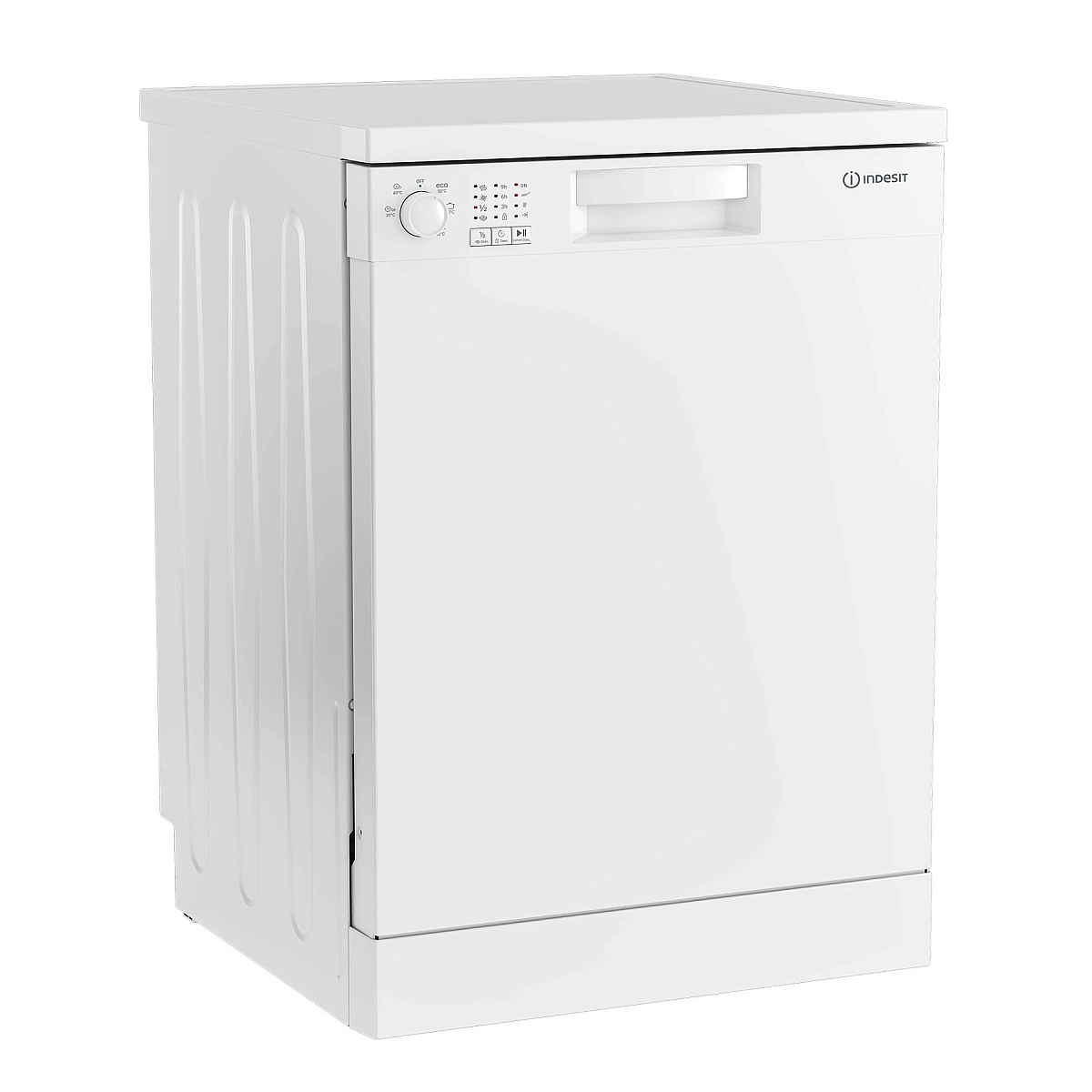 Машина посудомоечная отдельностоящая 60 см Indesit DF 3A59 B (13 комплектов / 2 полки / Расход воды - 12,9 л / Белый)