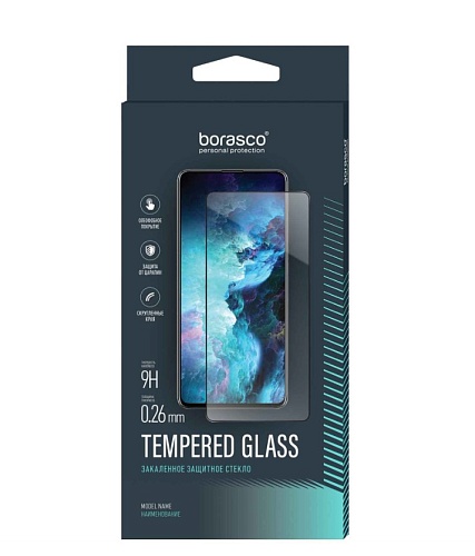 Защитное стекло Borasco Full Glue для Xiaomi 13/ 14 черная рамка