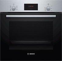 Духовой шкаф Bosch HBF113BR1S (Serie2 / 66 л / до 270 °C / Нерж сталь / Гриль / съемные направляющие / A)