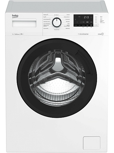 Стиральная машина Beko WSRE7612XAWI (49см / 7кг / 1200об / пар SteamCure™ / OptiSense® / Инверторный мотор ProSmart™ / A++)-0