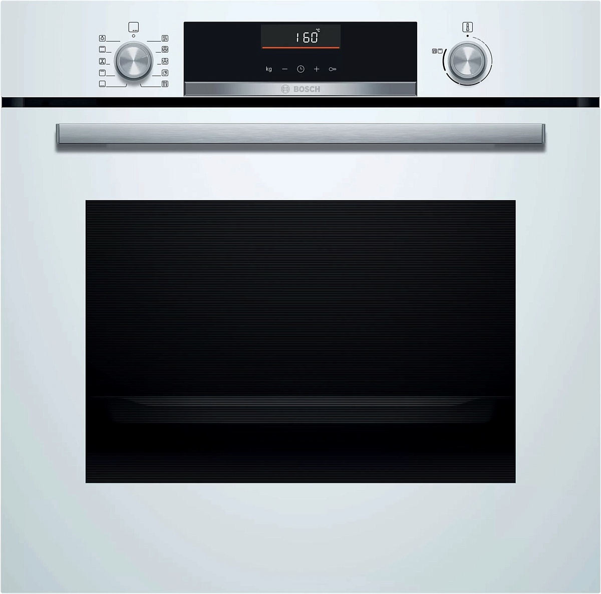 Духовой шкаф Bosch HBA5360W0 (Serie6 / 71 л / до 275 °C / Белое стекло / AutoPilot 10 / Телескоп. напр. (x1) / TelescopeStop / A)