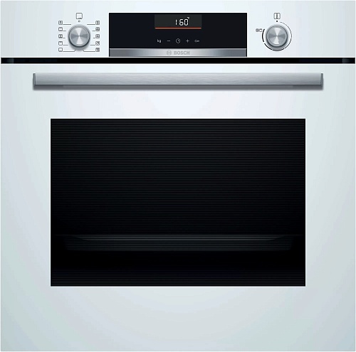 Духовой шкаф Bosch HBA5360W0 (Serie6 / 71 л / до 275 °C / Белое стекло / AutoPilot 10 / Телескоп. напр. (x1) / TelescopeStop / A)