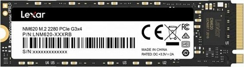 Жесткий диск SSD M.2 256GB Lexar NM620  R3300/W1300Mb/s  PCI-E 3.0 x2  2280  LNM620X256G-RNNNG 125 TBW