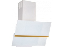 Вытяжка наклонная AKPO WK-4 Balance Gold 60 White (1100 м³/ч / 111 Вт / LED освещение 2x2 Вт / ширина - 60 см / белое стекло)
