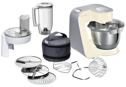 Кухонный комбайн Bosch MUM58920 (1000Вт / 3.9л / блендер, тёрка, венчик / бежевый)