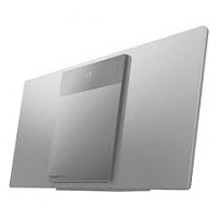 Музыкальный центр Panasonic SC-HC410EE-S / 40W / Bluetooth / CD / USB / FM / Серебряный