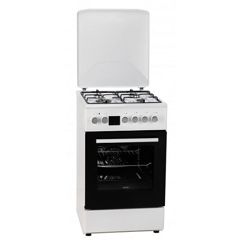 Плита газоэлектрическая MPM MPM-54-KGM-09TE (Белая / духовка - 58 л / Газ-контроль / Электроподжиг)