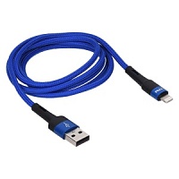 Кабель TFN Lightning - USB, нейлон, 1.2 метра, синий (C-ENV-AL1MBL)