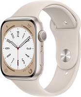 Смарт-часы Apple Watch Series 8 45mm Starlight Aluminium Case with Starlight Sport Band M/L