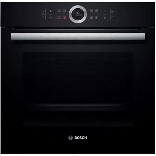 Духовой шкаф Bosch HBG672BB1S (Serie8 / 71 л / до 300 °C / чёрное стекло / Гриль / Пиролиз / AutoPilot 10 / SoftClose / A+)