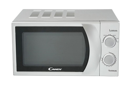 Микроволновая печь Candy CPMW 2070S (20 л, 700 Вт, переключатели поворотный механизм, серебристый)