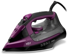 Утюг HOLT HT-IR-002 фиолетовый (2400 Вт/ подошва - керамика/ паровой удар - 140 г/мин/ 2,1 м)