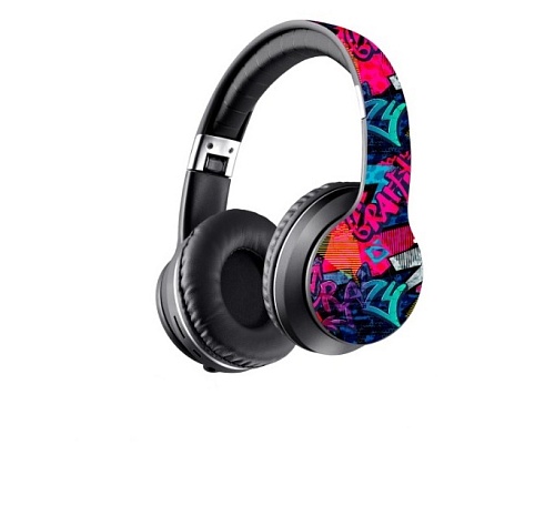 Беспроводная гарнитура Defender FreeMotion B595 черный/граффити, Bluetooth-0