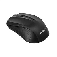 Беспроводная мышь  ExeGate Professional Standard SR-9023 (радиоканал 2,4 ГГц, USB, оптическая, 1200dpi, 3D, 3 кнопки и колесо прокрутки, черная, Color