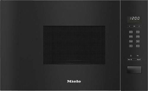 Микроволновая печь встраиваемая Miele M 2230 OBSW (черный / 17 л / ширина - 59,5 см / 800Вт / EasySensor)