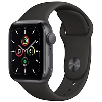 Смарт-часы Apple Watch SE GPS, 40mm Midnight Aluminium Case with Midnight Sport Band S/M