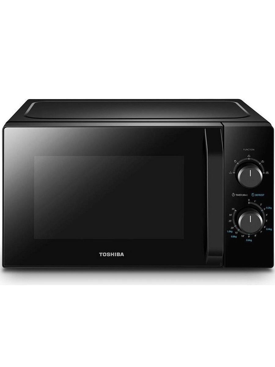 Микроволновая печь Toshiba MW2-MM20P(BK) (20 л, 800 Вт, переключатели поворотный механизм, чёрный)