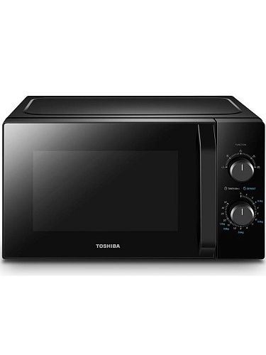 Микроволновая печь Toshiba MW2-MM20P(BK) (20 л, 800 Вт, переключатели поворотный механизм, чёрный)-0