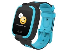 Часы детские Elari KidPhone 2 (Android, iOS, GPS, LBS, IP67), черный
