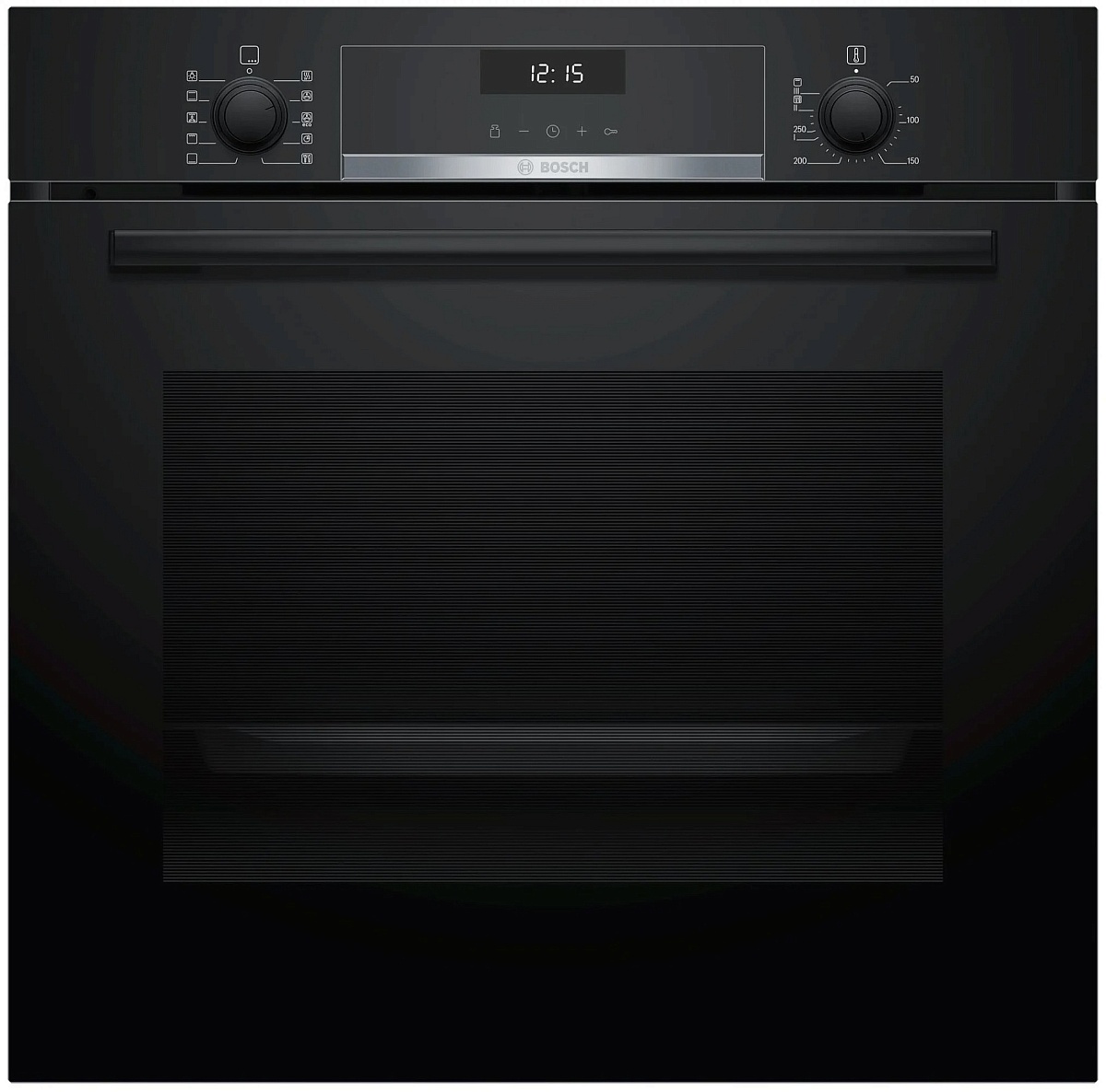 Духовой шкаф Bosch HBG5370B0 (Serie6 / 71 л / до 275 °C / чёрное стекло / Гриль / Телескоп. напр. (x1) / EcoClean Direct задняя стенка / SoftClose /A)
