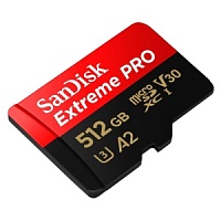 Память micro Secure Digital Card 512Gb class10 SanDisk 200/140MB/s Extreme Pro UHS-I адаптер SD [SDSQXCD-512G-GN6MA]
