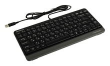 Клавиатура A4Tech Fstyler FK11, русские буквы белые, 1.5м., черный/серый.