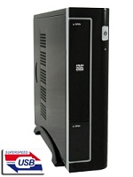 Корпус LC-Power 90W LC-1370BII, Mini-ITX,1*5.25"ext(slim), 1* 2.5"int,1*3.5"int 2USB3, 70 x 250 x 295 mm 