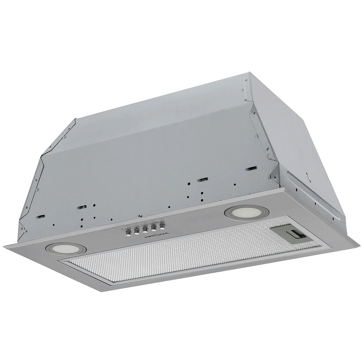 Вытяжка полновстраиваемая KRONA ADEL 600 INOX PB (780 м³/ч / 65 Вт / LED освещение 2x1,5 Вт/ ширина - 52.5 см / Нерж. сталь)-0