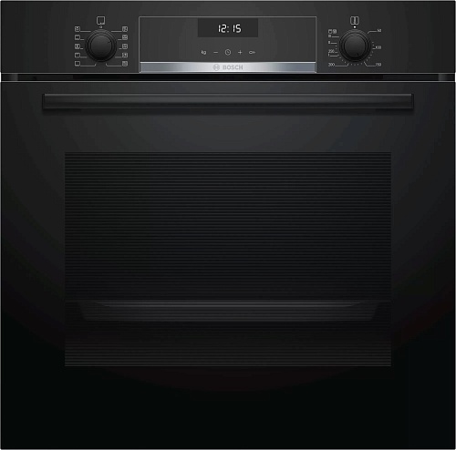 Духовой шкаф Bosch HBT537FB0 (Serie6 / 71 л / до 275 °C / чёрное стекло / Гриль / Телескоп. напр. (x1) / EcoClean Direct задняя стенка / A)