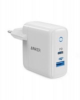 Сетевое зарядное устройство Anker PowerPort A2626 (PD Type-C+USB/3A/33W/быстрая зарядка Power Delivery+PIQ 2.0/белое)