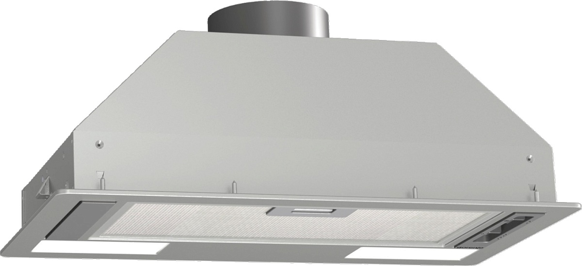 Вытяжка полновстраиваемая Gorenje BHI611ES (Essential / 370 м³/ч / 140 Вт / LED освещение 2x3 Вт / ширина - 53.4 см / Серая)