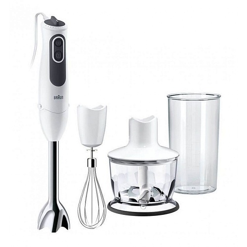 Блендер Braun Multiquick 3 MQ3135 Sauce (750 Вт/ скоростей 11/ турборежим/ венчик, измельчитель, стакан)