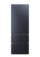 Холодильник Side by Side Haier HFW7720ENMB (4 двери / Объем - 477 л / Высота - 200,6 см / Ширина - 70 см / A++ / Чёрный / No Frost)