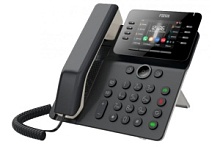 SIP-телефон Fanvil V64 офисный, черный, 12 SIP-линий, цветной ЖК экран, POE