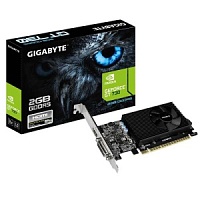 Видеокарта Gigabyte GeForce GT 730 2GB DDR3 (GV-N730D3-2GI) 902/1800MHz  DVI,  HDMI, VGA