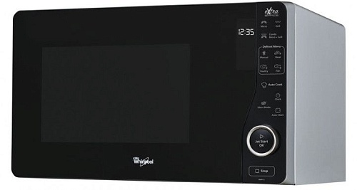 Микроволновая печь Whirlpool MWF 421 SL (25 л, 800 Вт, переключатели сенсор, дисплей, гриль, серебристый/черный)