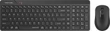 Комплект клавиатура+мышь беспроводная A4Tech Fstyler FG2300 AIR USB slim черный