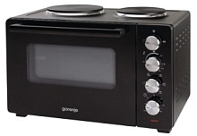 Мини-печь Gorenje OM30GBX (30 л/ 1600 Вт/ гриль/ 2 конфорки/ черная)