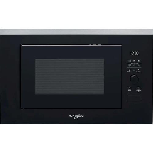 Микроволновая печь встраиваемая Whirlpool WMF250G (Чёрная / 25 литров / ширина - 59,4 см / 900 Вт / Гриль - 1000 Вт / JetDefrost 3D)-0