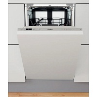 Машина посудомоечная встраиваемая 45 см Whirlpool WSIC 3M17 (10 комплектов / 2 полки / расход воды - 9 л / 6th SENSE / А)