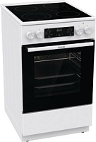 Плита электрическая Gorenje GECS5C70WA (Advanced / Белый / духовка - 70 л / 4 конфорки (1700/1200/1200/2000Вт) / AquaClean / Мощность - 9,4 кВт) Белый