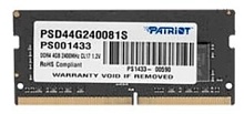 Память DDR4 SODIMM  4Gb 2400MHz Patriot  PSD44G240081S