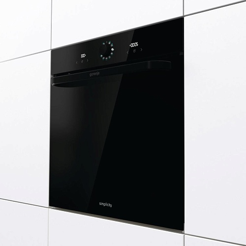 Духовой шкаф Gorenje BOS6737SYB (Simplicity 2.1 / Черный / SilverMatte / IconLED / GentleBake / AirFry / AquaClean / CompactDoor)-3